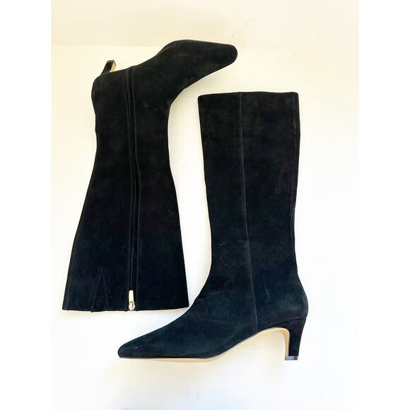 NWOB Ann Taylor Kitten Heel Tall Suede Boot 10 - Picture 2 of 6